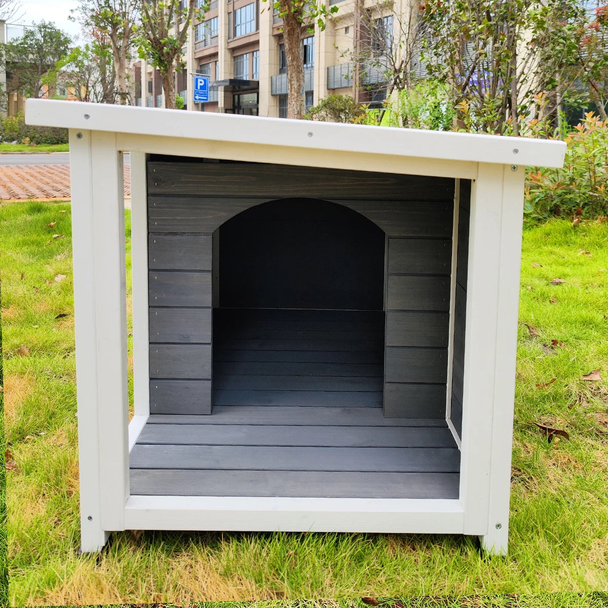 Outdoor Wooden Puppy Kennel