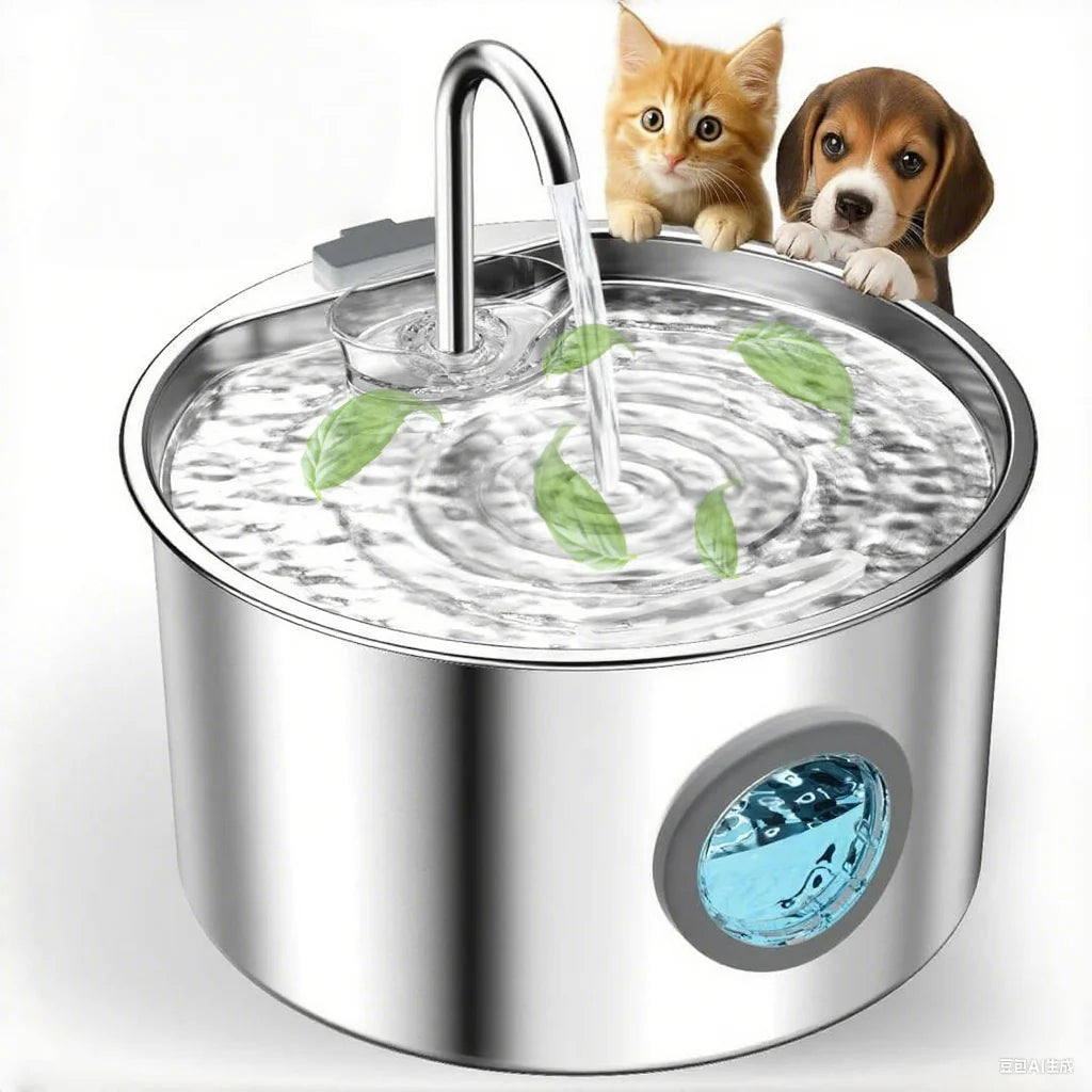 Stainless Steel Cat Water Fountain