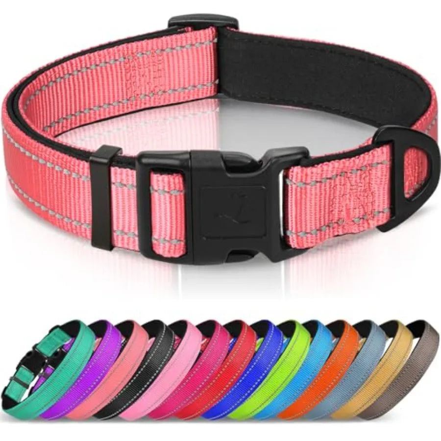 Reflective Dog Collar, Soft Neoprene Padded