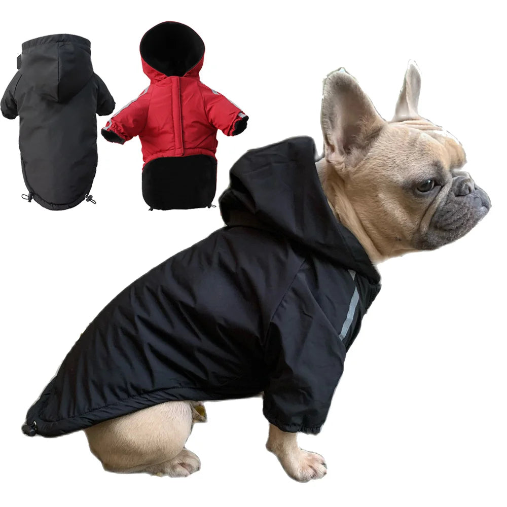 Autumn Winter Pet Dog Waterproof Warm Coat Cotton Hooded