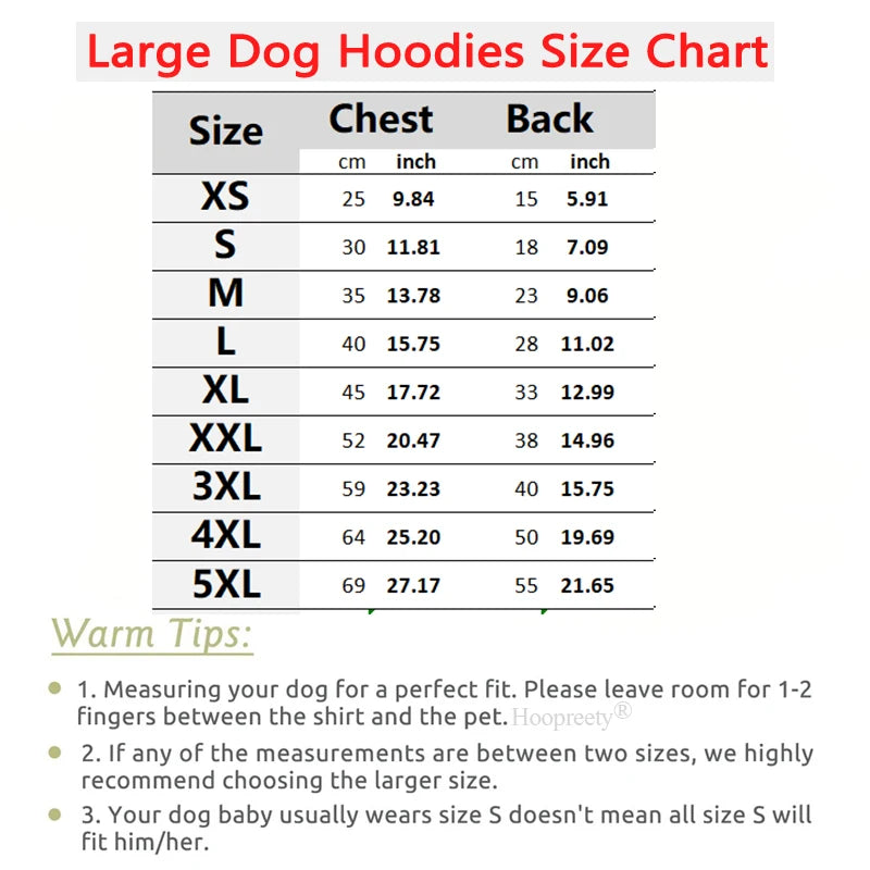 Dog Hoodies Puppy Sweatshirts