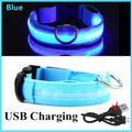 USB Rechargeable Luminous Collar for Large Small Dogs