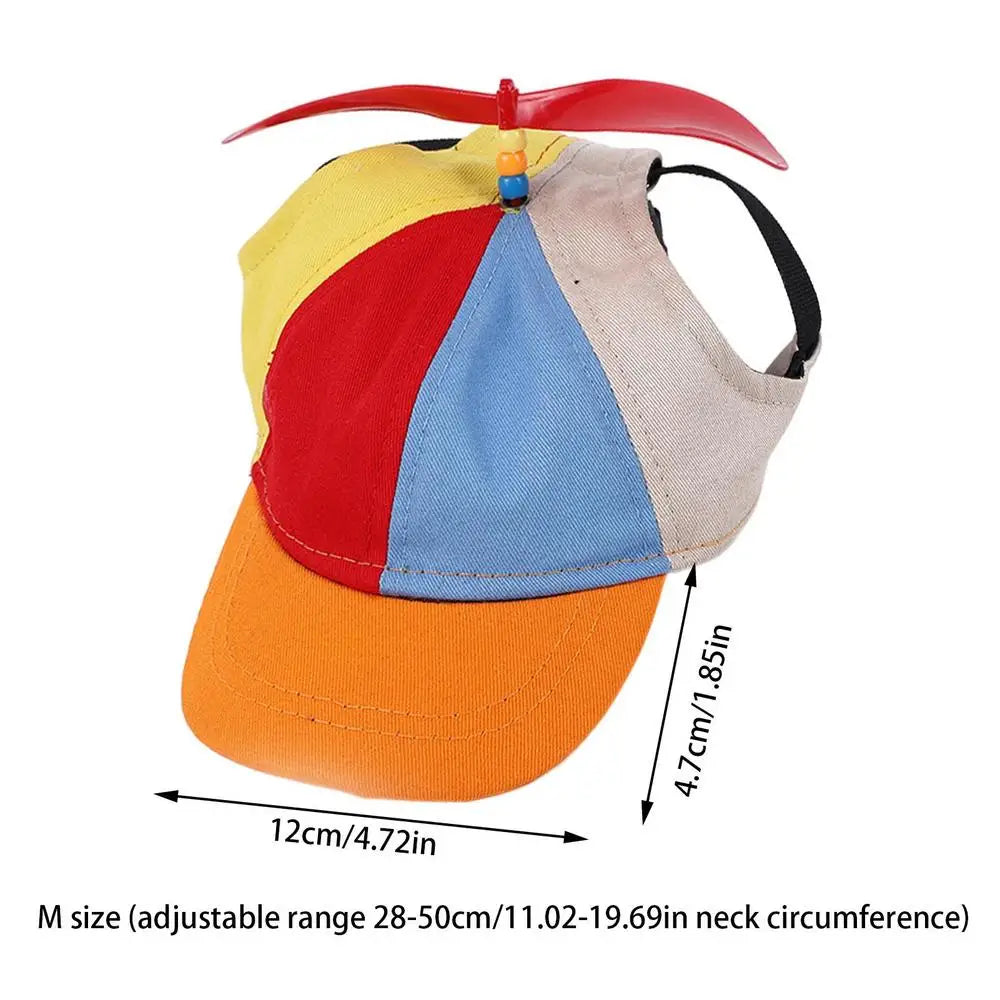 Colorful Pet Propeller Hat With Ear Holes