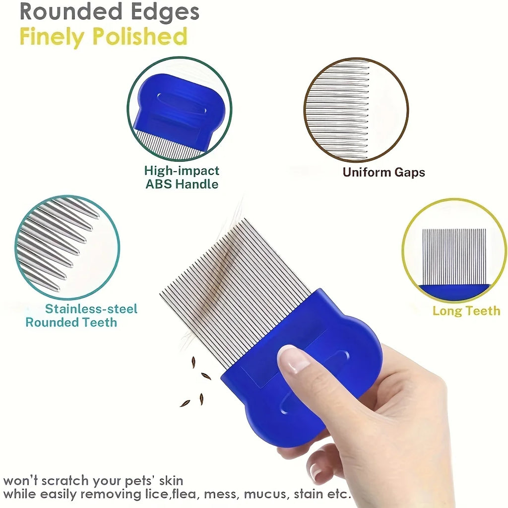 Pack of 4 Flea and Lice Combs