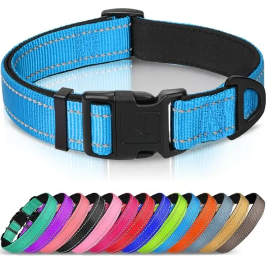Reflective Dog Collar, Soft Neoprene Padded