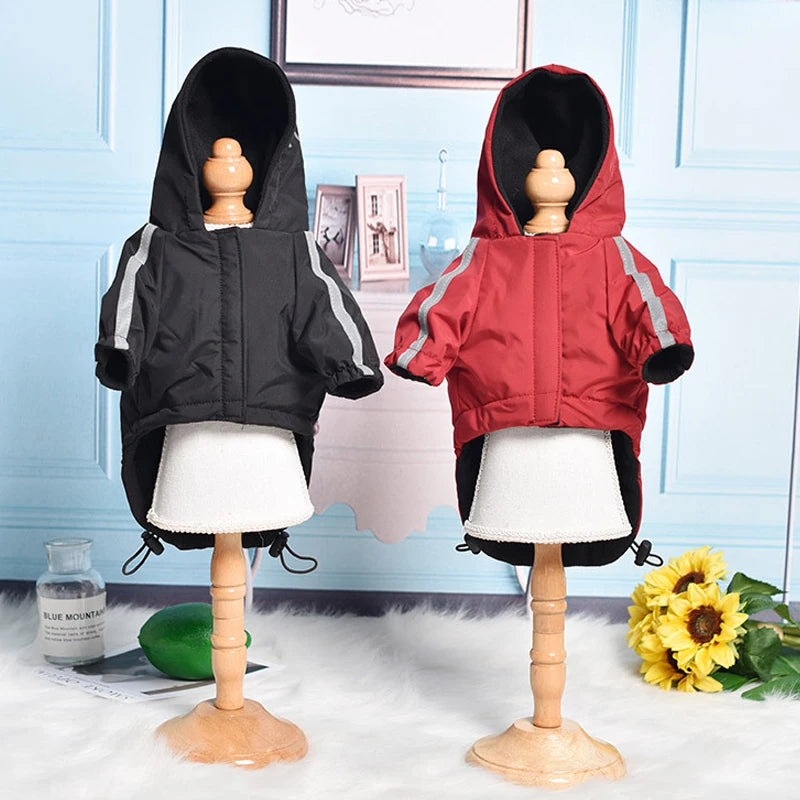 Autumn Winter Pet Dog Waterproof Warm Coat Cotton Hooded