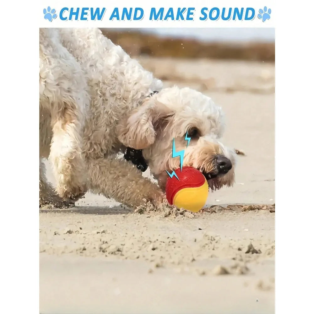 6Pcs/2Pcs/1pc Squeaky Dog Balls, Dog Toys Balls For Training