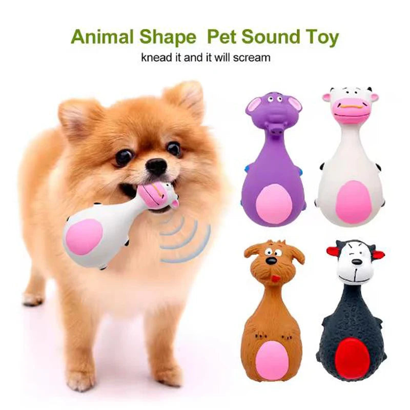 Resistant Latex Sound Dog Toy