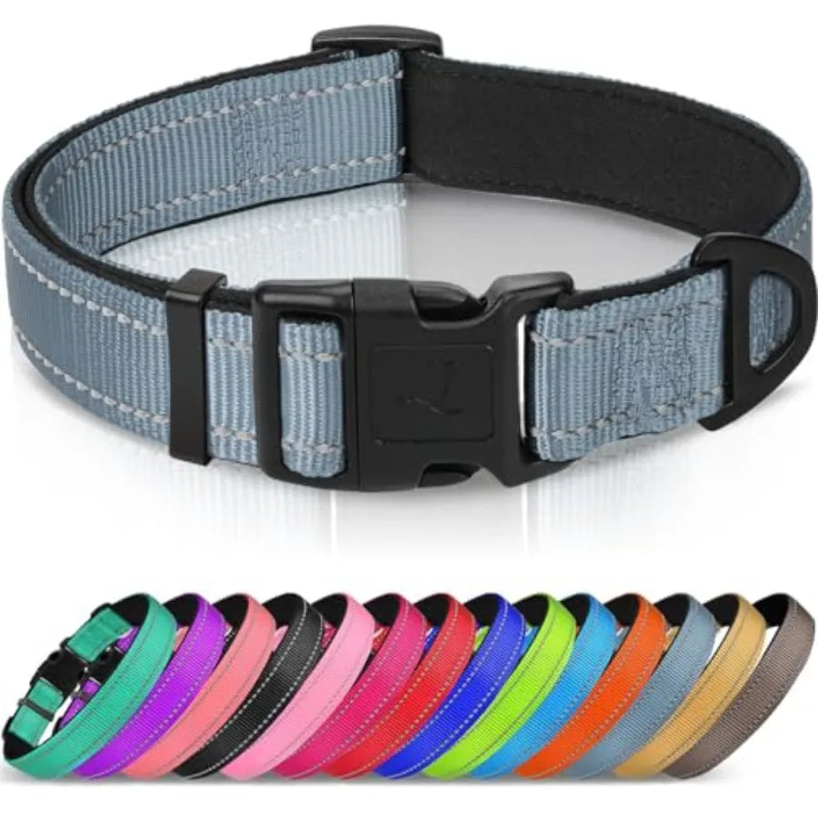 Reflective Dog Collar, Soft Neoprene Padded