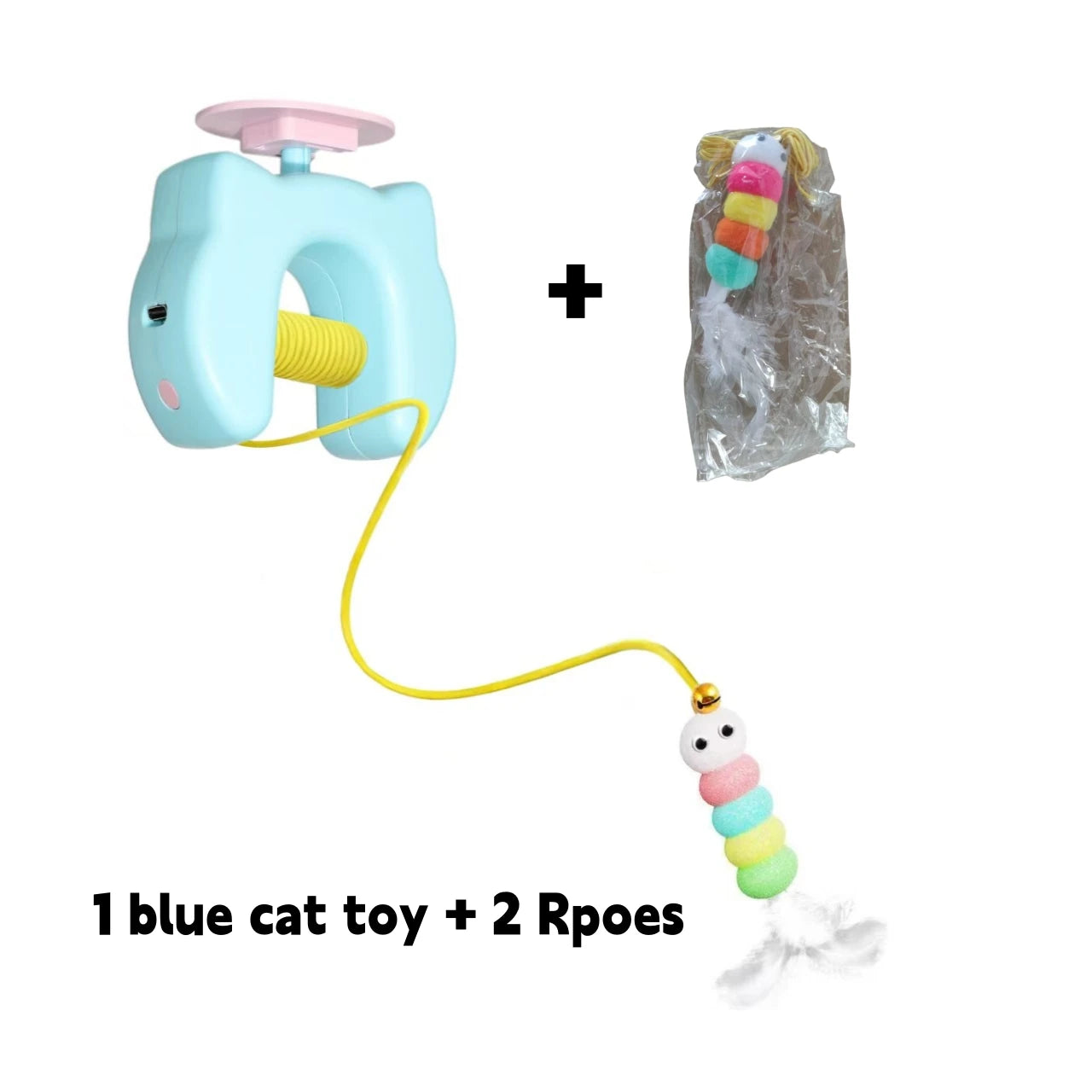 Electric Cat Toy with 2 Ropes Smart Hanging Door