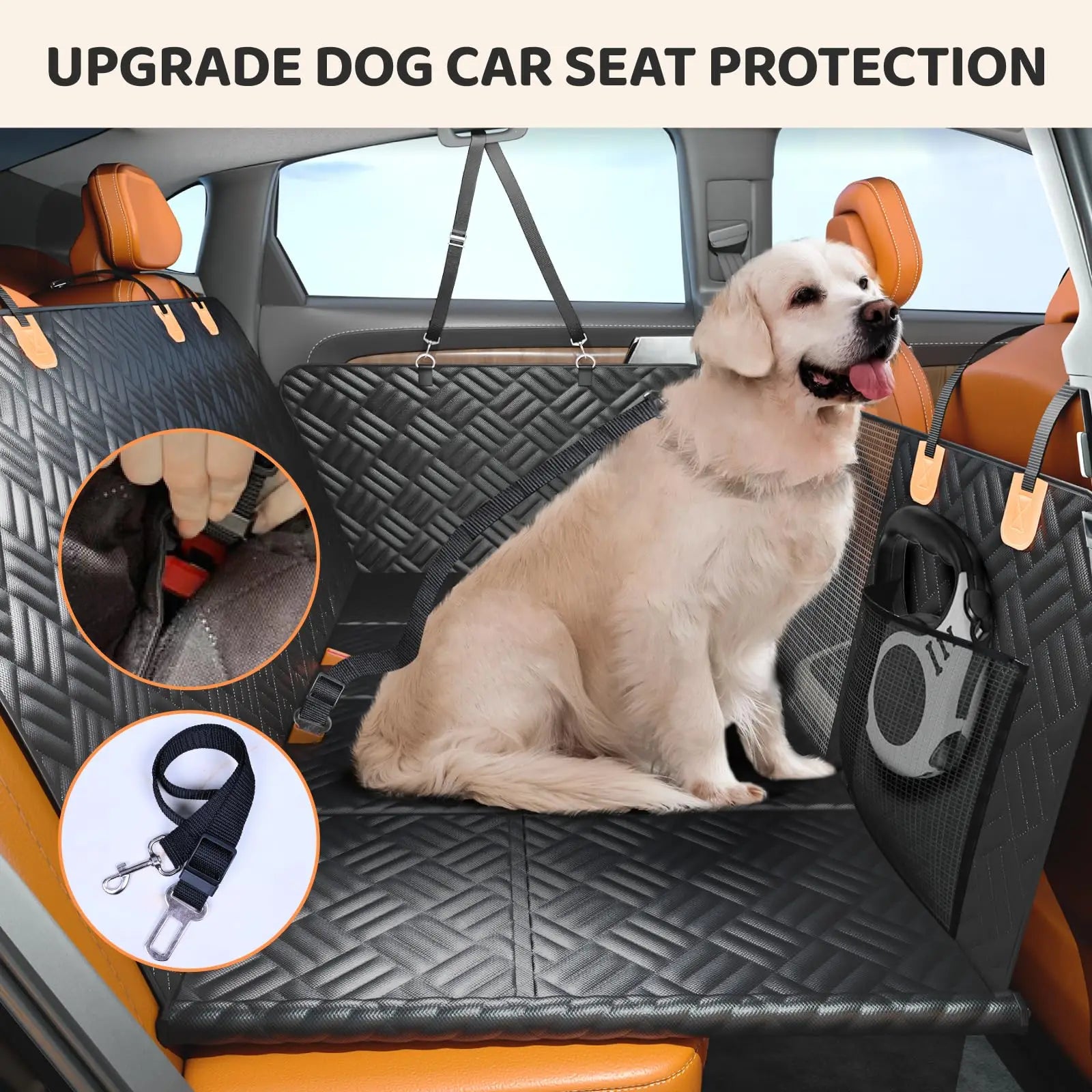 Car Rear Seat Dog Seat Cover for Cars and SUV's