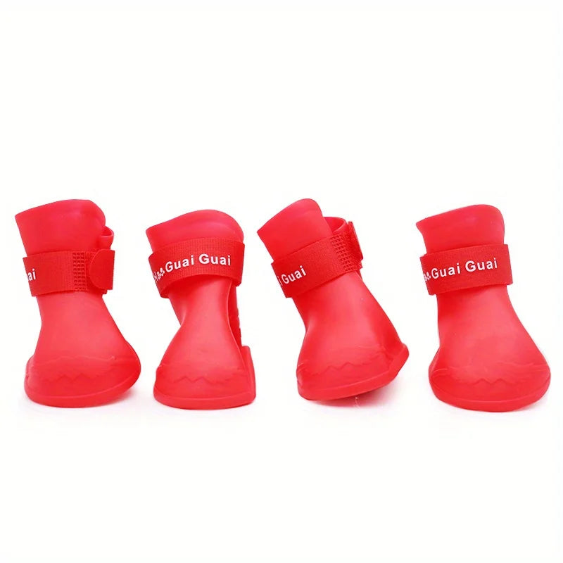 Cute Pet Dog Shoes Rainproof Puppy Boots