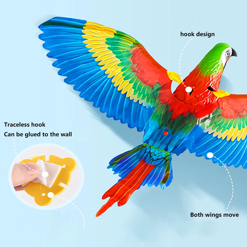 Simulation Bird Cat Toy Funny Self-hey Hanging