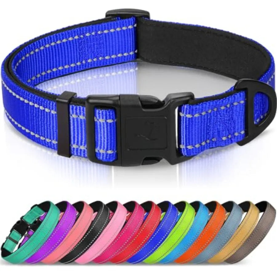Reflective Dog Collar, Soft Neoprene Padded