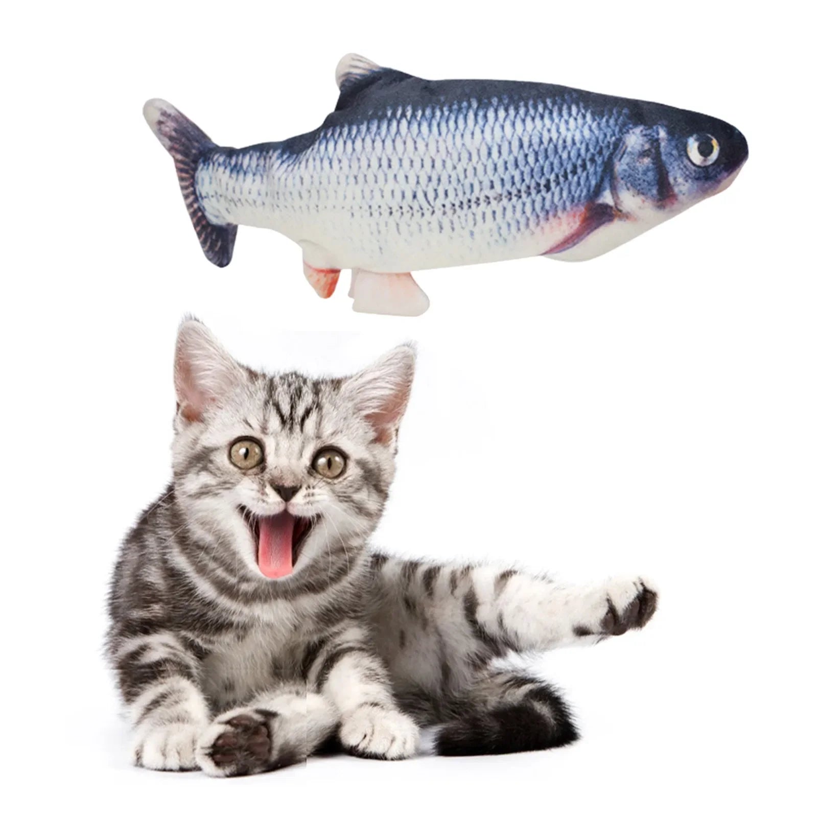 Electric Floppy Fish Cat Dog Toy