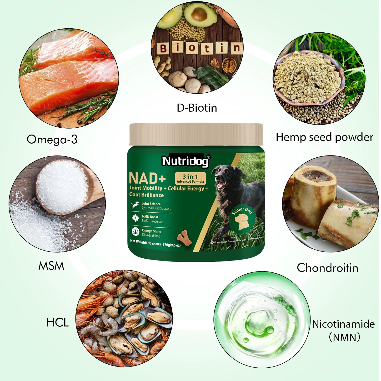 NUTRIDOG Senior Dog Vitamins Chews