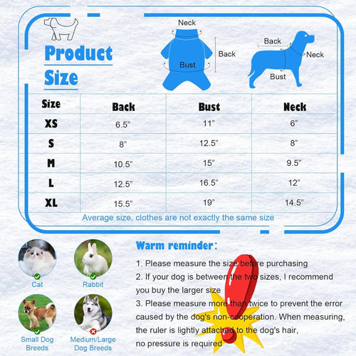 6 Pack Small Dog Clothes