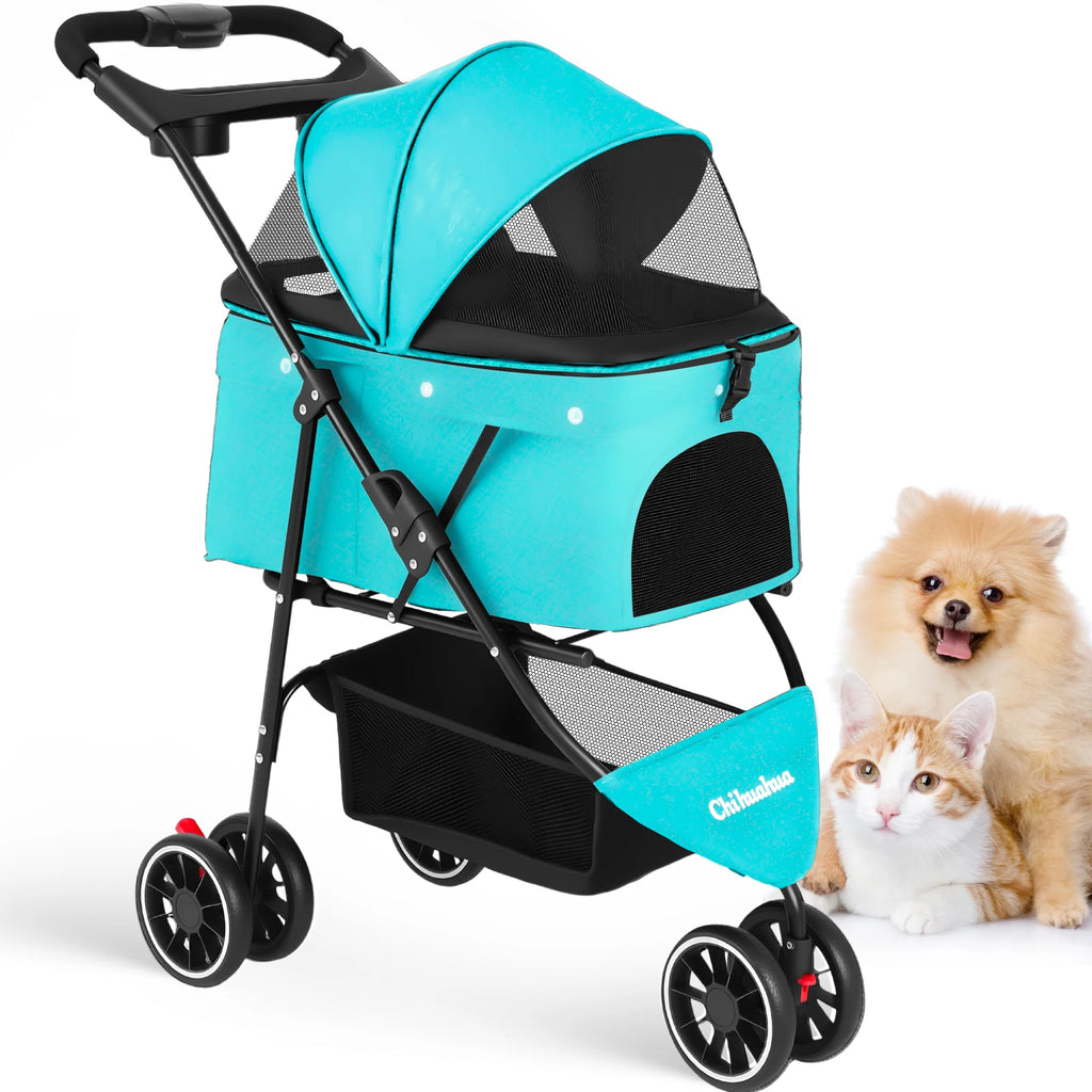Pet Stroller For Small Medium Cats Dogs
