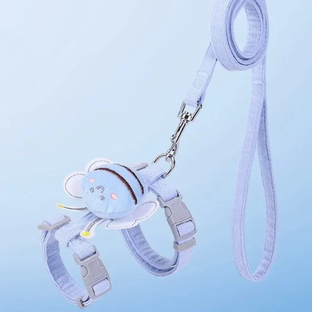 Cat Harness Leash Collar Set
