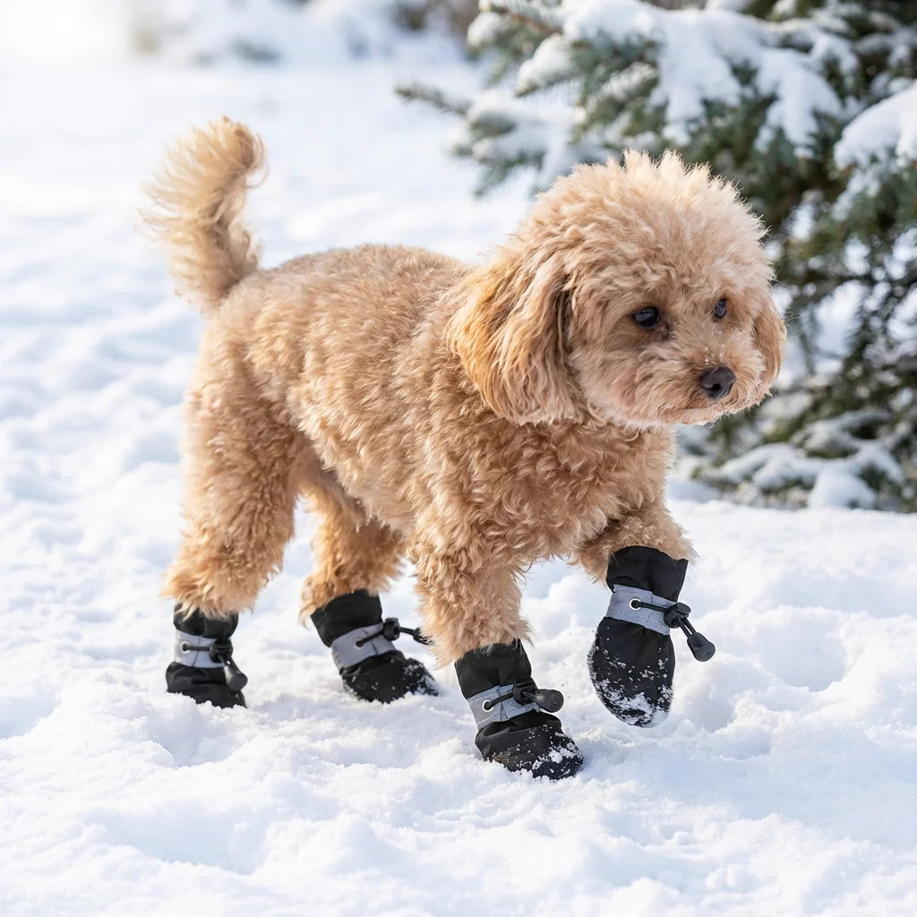 X-Small Dog Shoes Waterproof Durable, for 3-4 lb Tiny Dogs