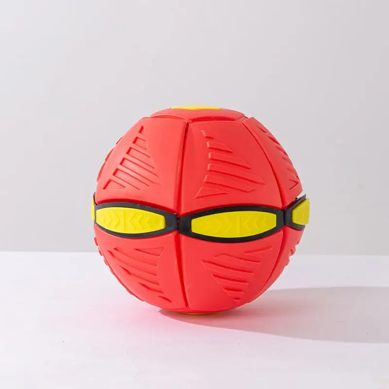 Dog toys Flying UFO Flat Throw Disc Ball With LED Light