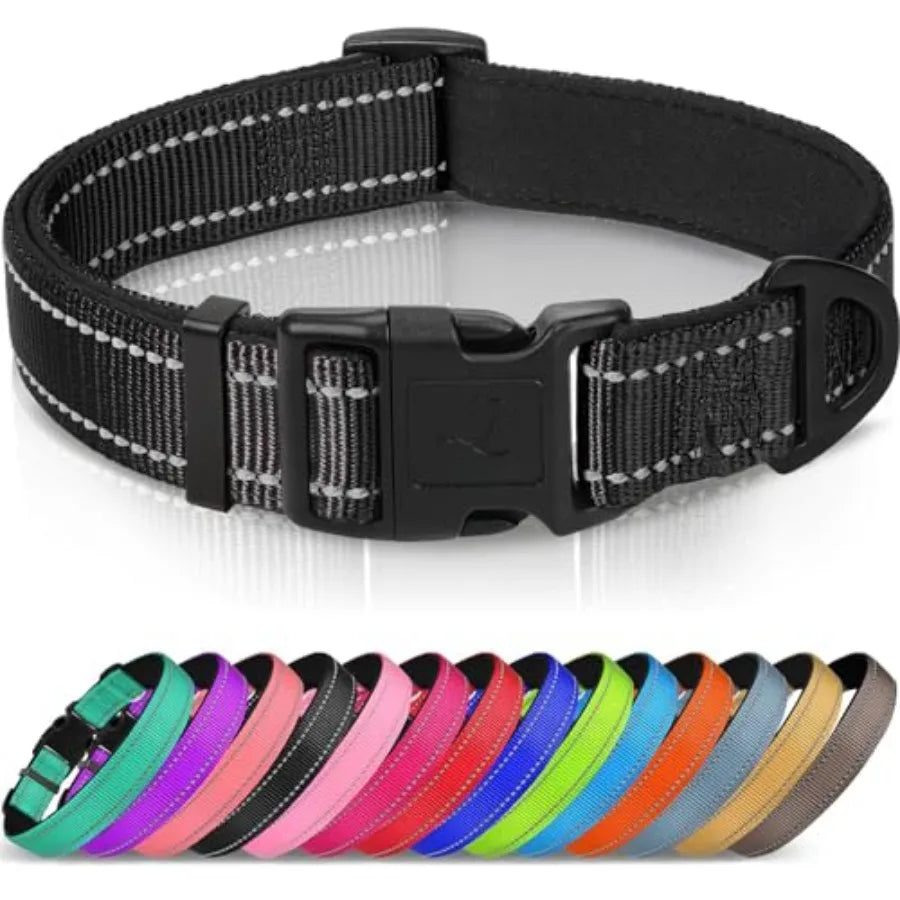 Reflective Dog Collar, Soft Neoprene Padded