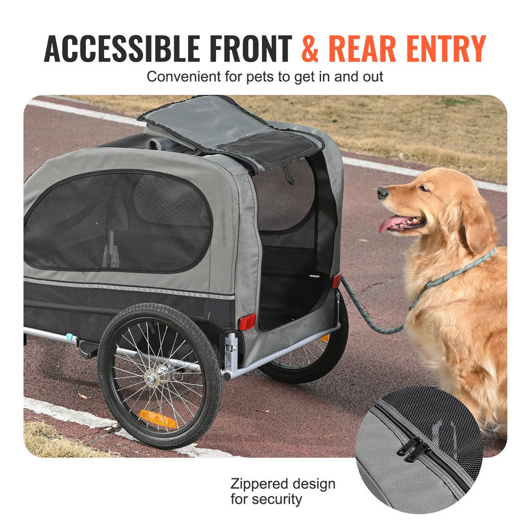Pet Cart Bicycle Carrier with Wheels