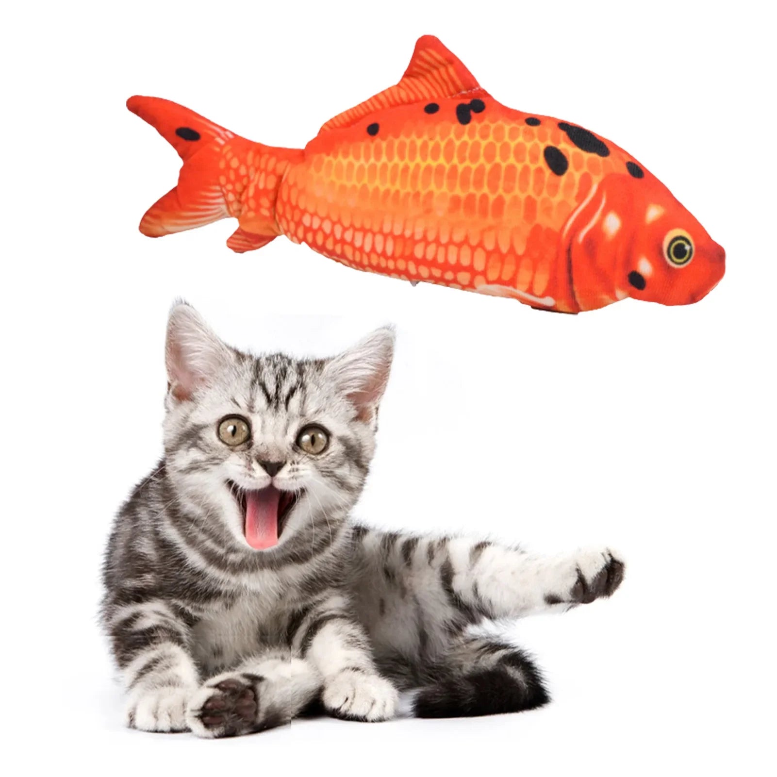 Electric Floppy Fish Cat Dog Toy
