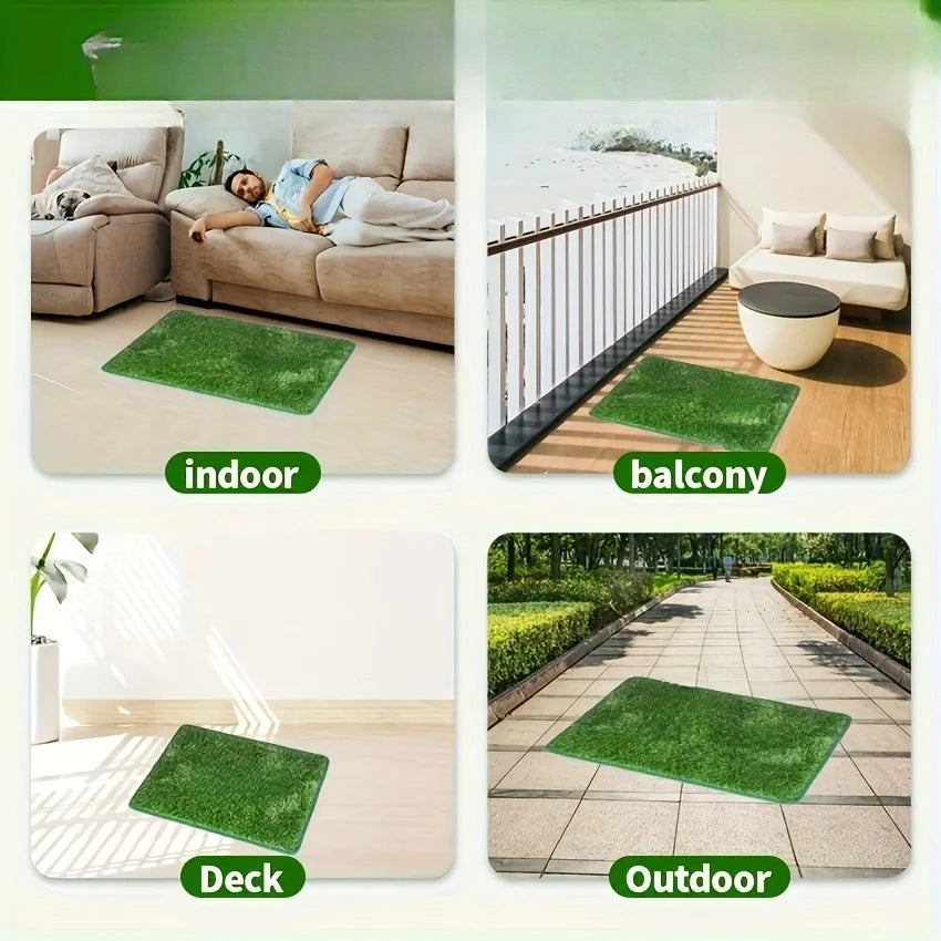 Simulation Lawn Dog Toilet Training Mat