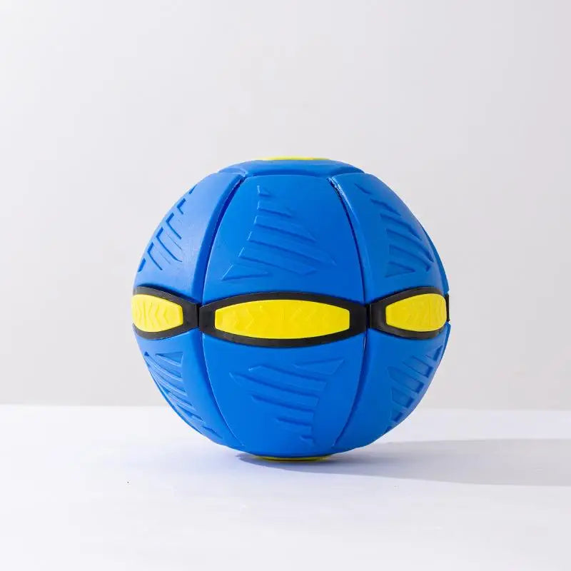 Dog toys Flying UFO Flat Throw Disc Ball With LED Light