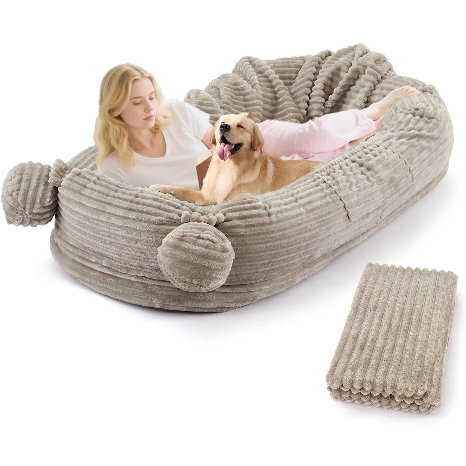 71" Large Human Size Dog Bed