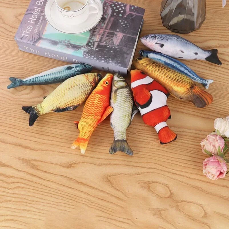 cat-teasing toys simulation fish tear