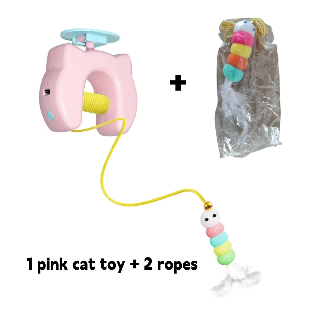 Electric Cat Toy with 2 Ropes Smart Hanging Door