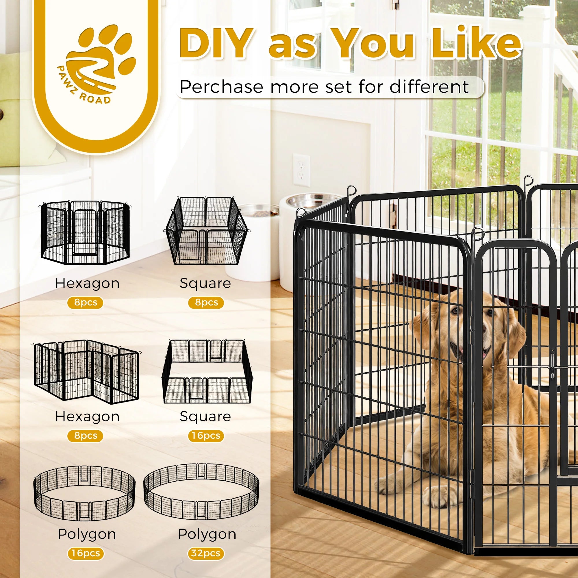 Dog Playpen with Door