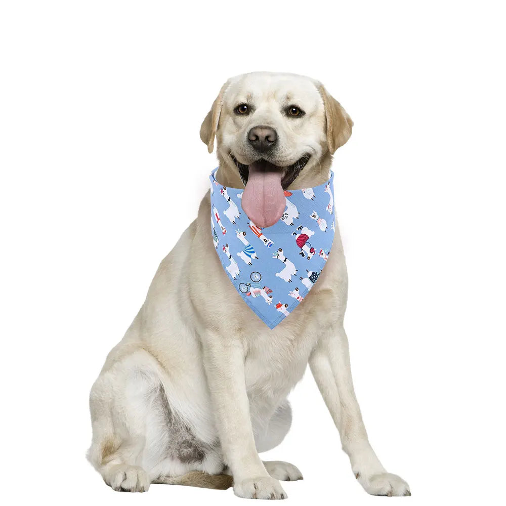 Dog Bandana Fruit Floral Spring Washable Soft Doggy Scarf
