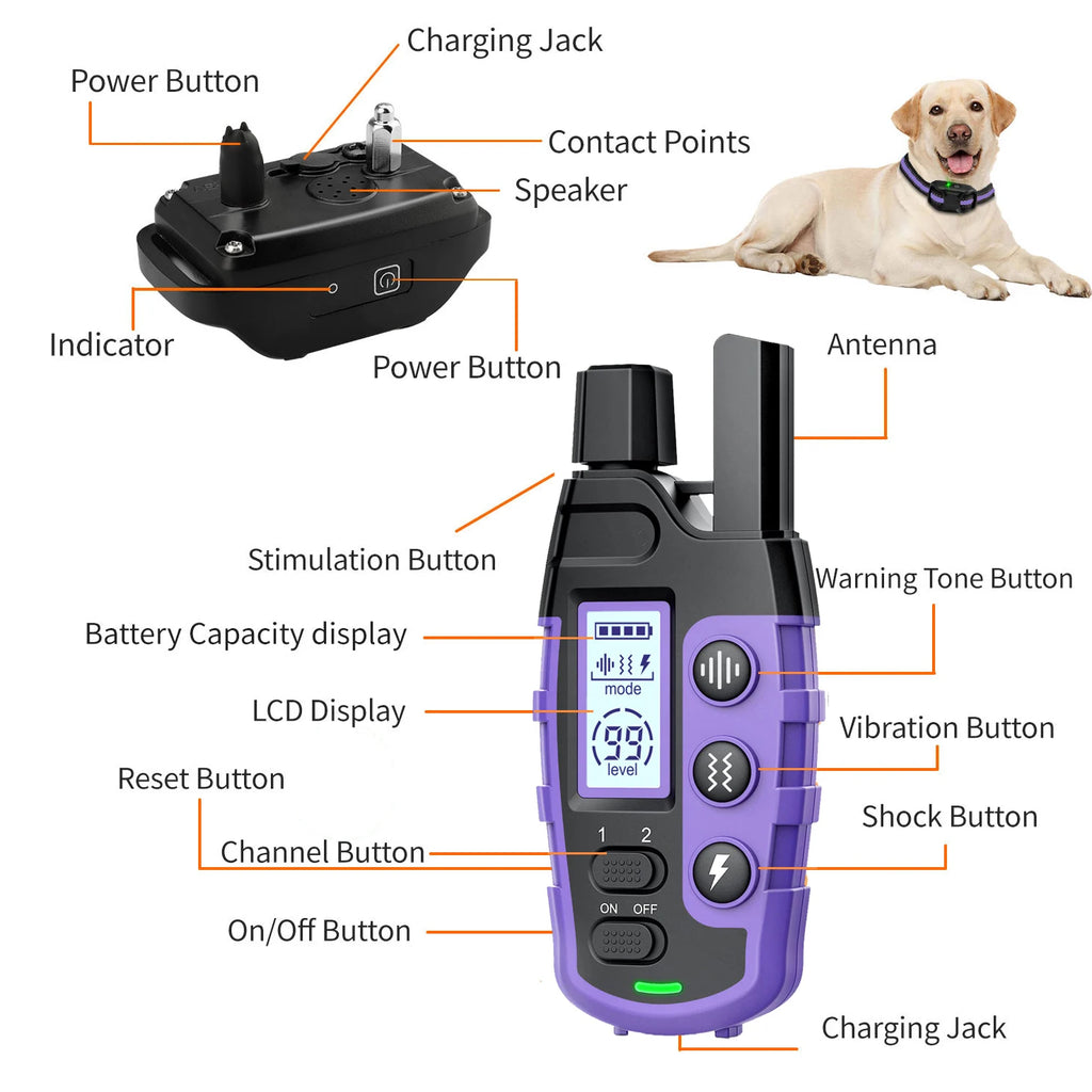 3300Ft Electric Dog Training Collar Remote Control