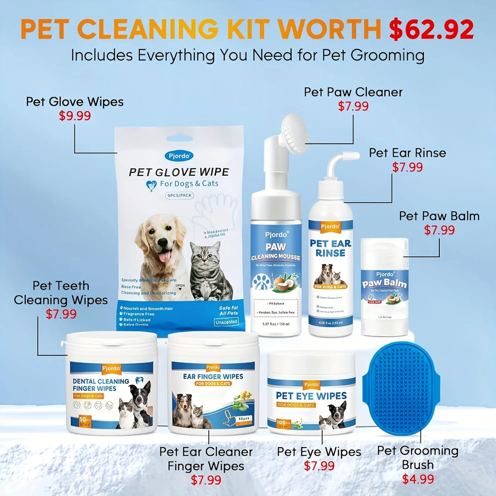 Dog Wipes Cleaning Deodorizing, Dog Grooming Wipes