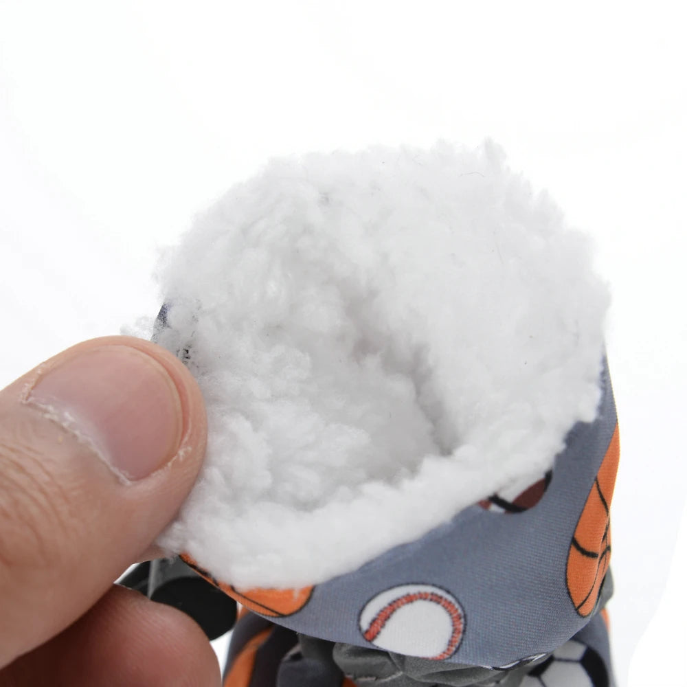 Winter Warm Strip Puppy Shoes for Small Medium Dogs