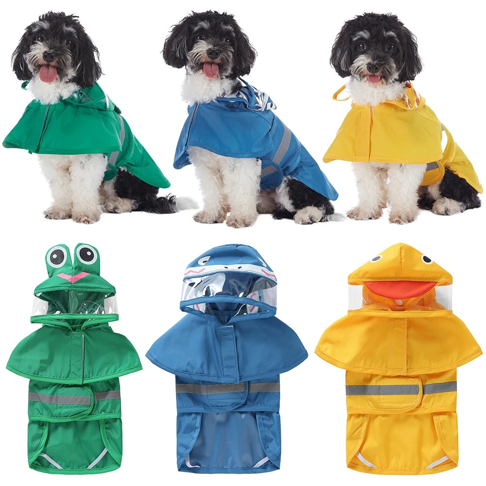 Cute Animal Raincoat Pet Hooded