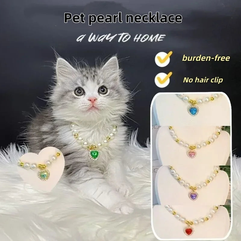 Princess Pearl Pet Collar for Cats