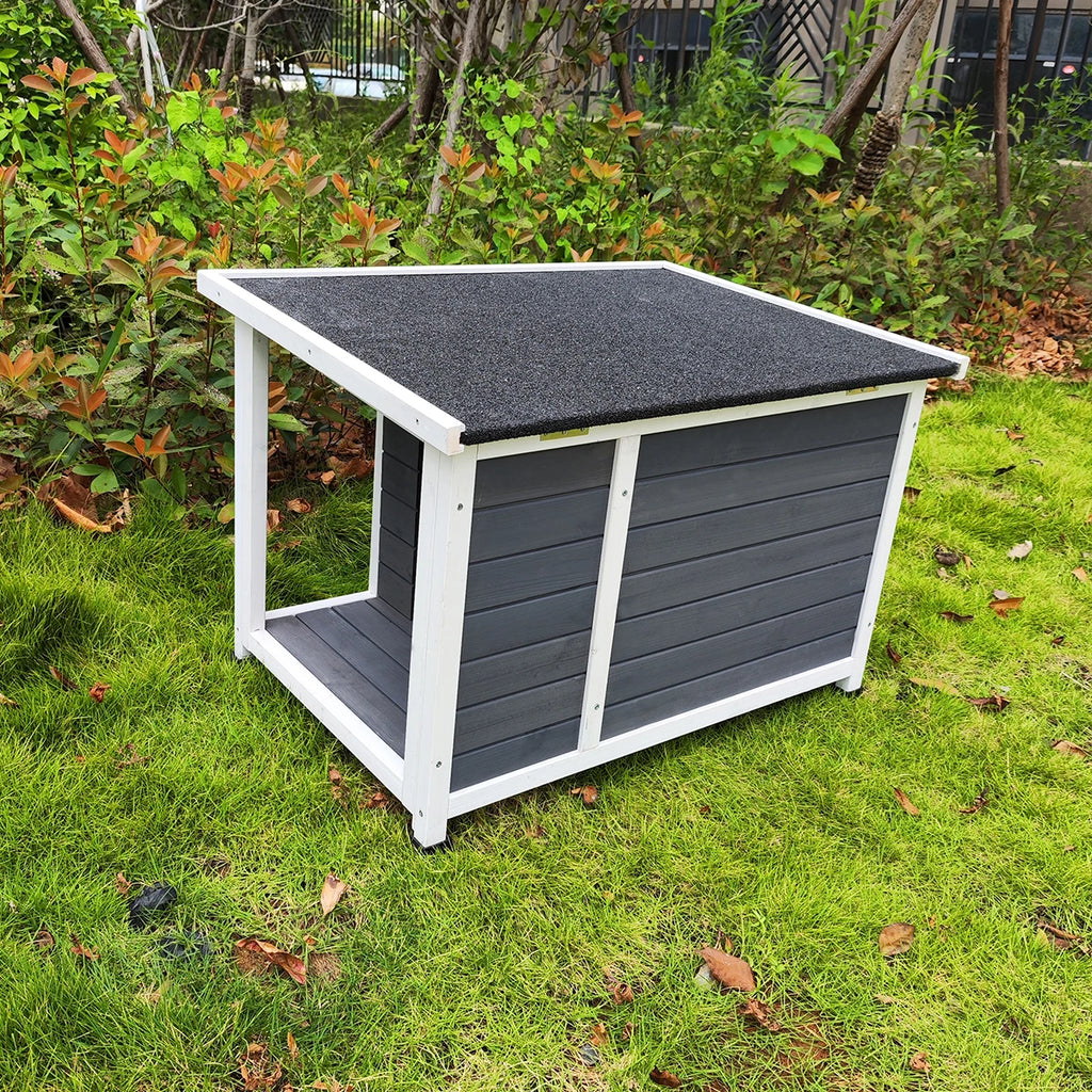 Outdoor Wooden Puppy Kennel