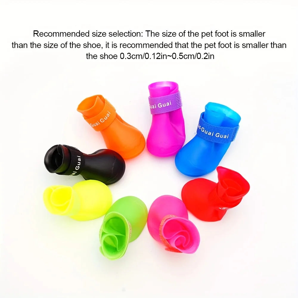 Cute Pet Dog Shoes Rainproof Puppy Boots