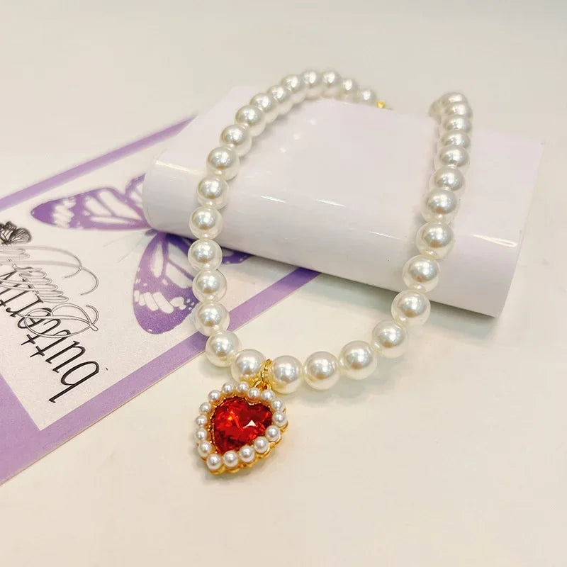 Princess Pearl Pet Collar for Cats