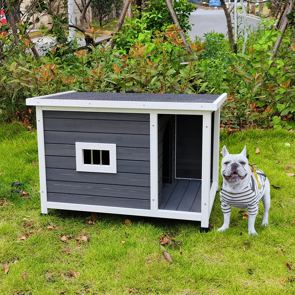 Outdoor Wooden Puppy Kennel