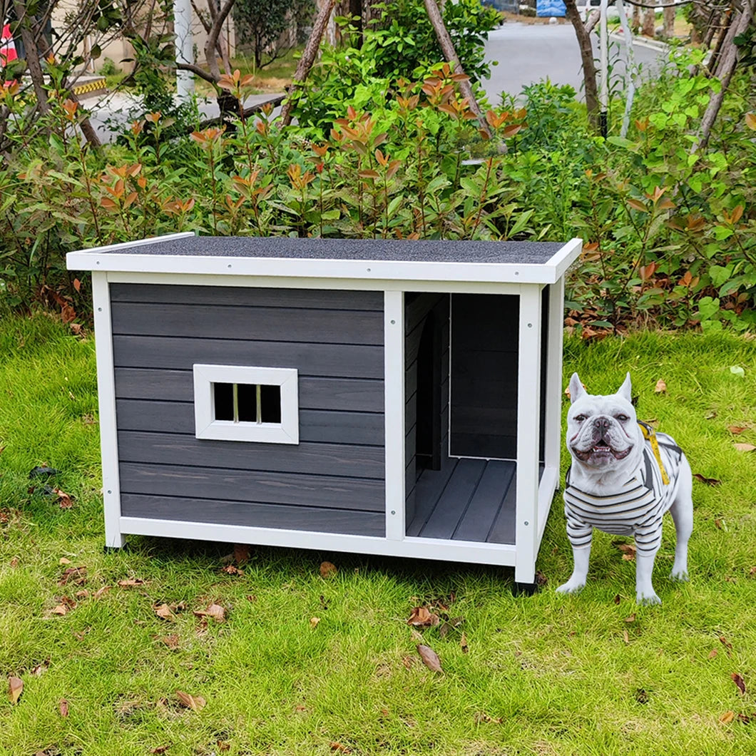 Outdoor Wooden Puppy Kennel
