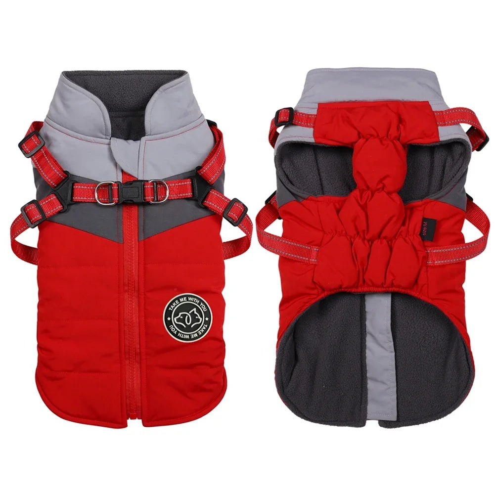 Winter Small Dog Harness Vest