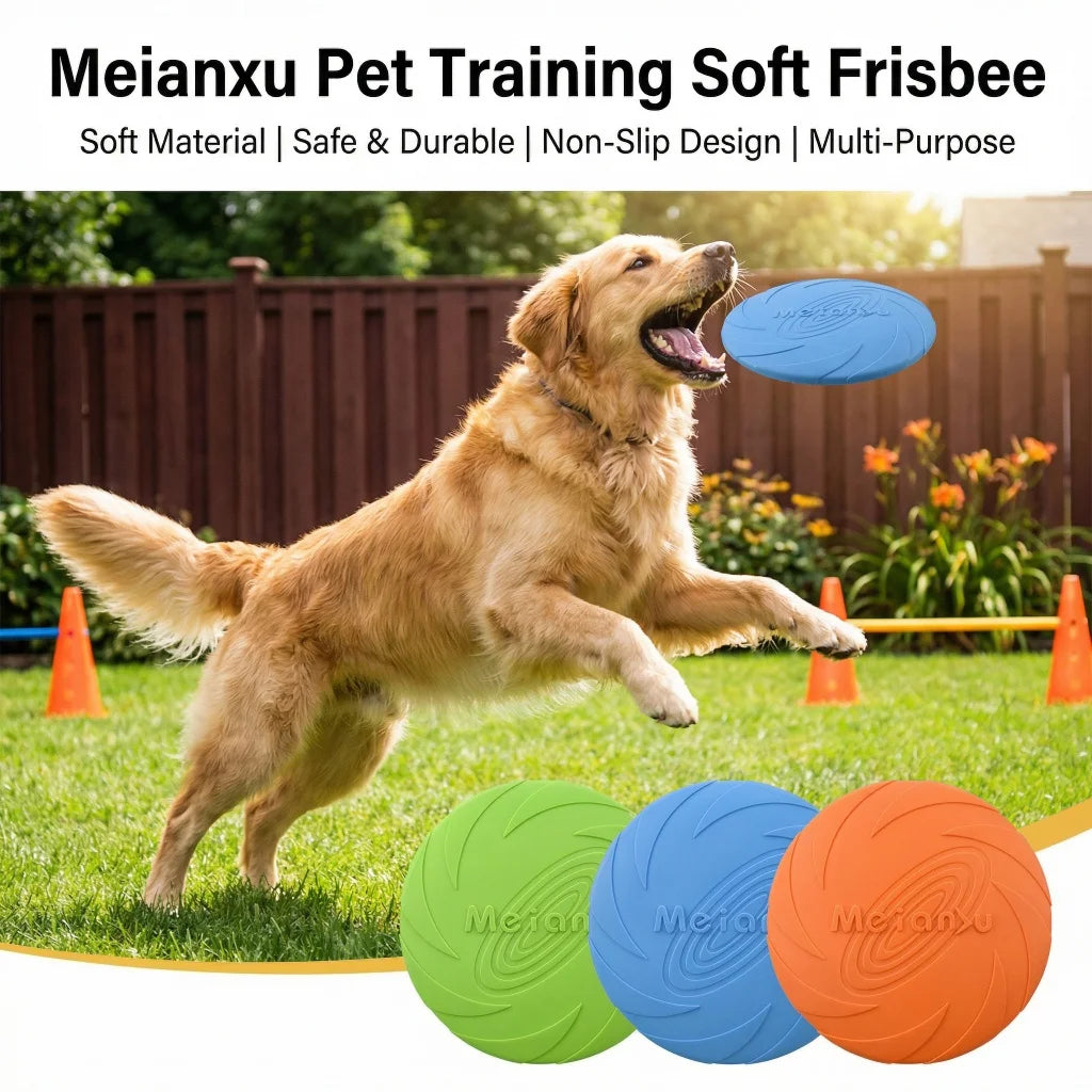 6PCS Interactive Dog Flying Disc Toys