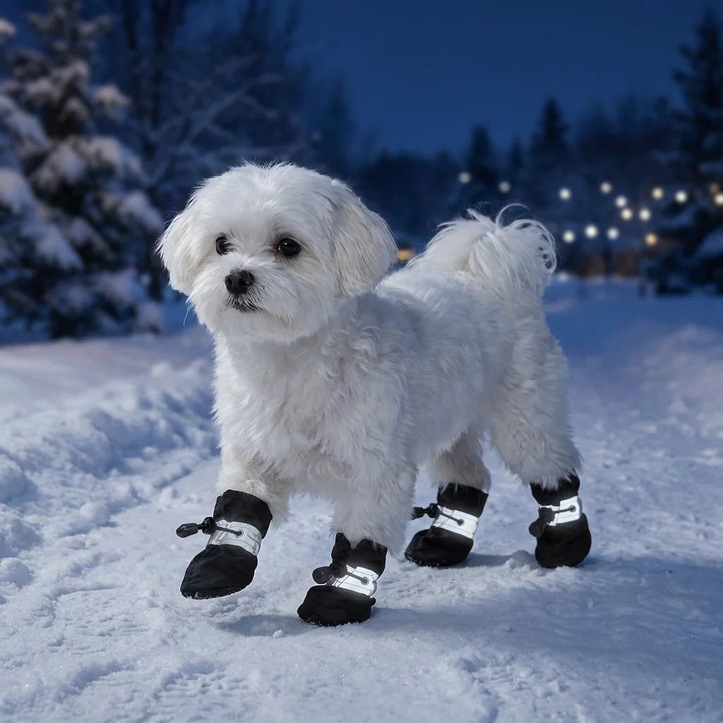 X-Small Dog Shoes Waterproof Durable, for 3-4 lb Tiny Dogs