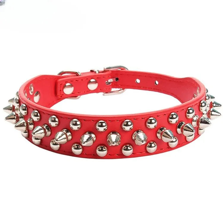 Adjustable Leather Pet Dog Collar