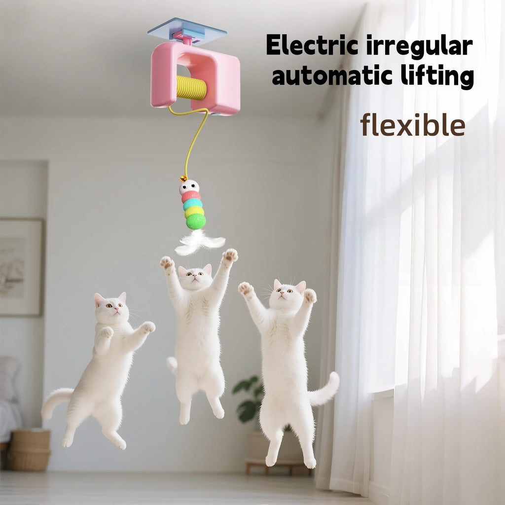 Electric Cat Toy with 2 Ropes Smart Hanging Door